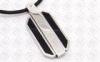 Stylish Stainless Steel Pendants Polished Shiny Finish , Square Pendant Necklace