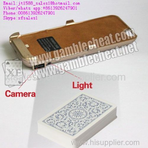 XF Iphone6 power bank camera for poker analyzer|marked cards|poker cheat