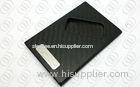 Matte Carbon Fiber Jewelry Business Credit Card Holder With Engraveable Steel Accent