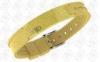 TUV Yellow Bracelets Ceramic Ionized Silicone And Germanium , beautiful stylish bangles