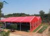 Aluminium Frame Large Wedding Tents Red Roof Beautiful Lining