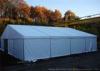 White PVC Side European Style Tents For Warehouse With Heavy Duty Materials