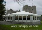 White Marquee Mixed Glass Wall Tents Western Sytle 15m * 25m For Exhibition