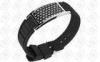Ionized Silicone Carbon Fiber Jewelry Magnetic Bracelet , Magnetic Therapy Bracelet
