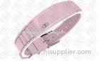 Pink Ceramic 316L Stainless Steel Bracelets , stainless steel men's bracelet