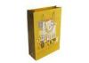Bright Golden Glossy Nylon Handle Paper Gift Bags For Sweet Dessert Packaging