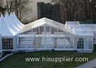 Clear PVC Fabric Outdoor Party Tents With Wooden Flooring 6m * 10m