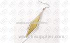 Silver and Gold Tones stainless steel chains Rhombus Earrings for Girls