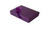 Purple Small Recycled Cardboard Gift Box , Recycled Plastic Boxes