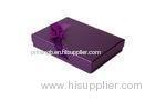 Purple Small Recycled Cardboard Gift Box , Recycled Plastic Boxes