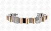 12mm TUV Ti2 Titanium Biomagnetic Rose Gold Bracelet For Men