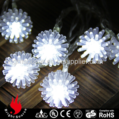 20L snowball cold white LED string decorative lights