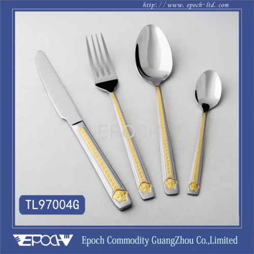 Epoch Manufactured Gold Plated Steel Cutlery Set 201#