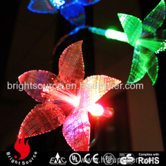 20 leds fiber light with flower decoration battery powered