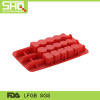 LFGB & FDA Fashion durable star shape silicone ice cube tray