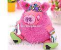 12 inch stuffed plush Pet Dog Toys pink pig shaped eco-friendly
