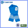 Tianying winter blue jacquard stripe scarf