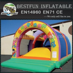 Inflatable soft dome to bounce and jump children