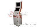 Banking Information Kiosk System / Industrial Dual Screen Kiosk And Display