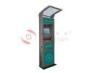 Information Check Internet Web Outdoor Touch Screen Kiosk With Cover PC Metal Keyboard