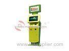 OEM Green Banking Financial Ticket Vending Machine Computer Kiosk Stand