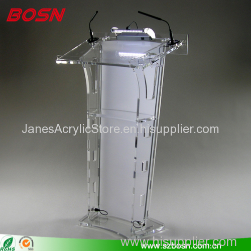 Newest design Acrylic lectern with beautiful outlook from Bosn