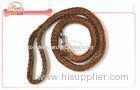 Ultra Durable Fully Braided Real Leather Dog Leashes 4 Feet For Large Dog Breeds