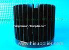 Black Led Aluminum Heat Sink Cold Forging And Amodic Oxidation,60mm Dia
