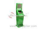 Green Self Service Dual Screen Kiosk Moniter Banking Money Transfer Kiosk