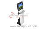 Multimedia Internet Touch Screen Information Kiosk And Display With PC Metal Keyboard