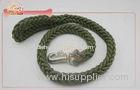 Hunter Green Cord Nylon Braided Rope Pet Leash For Middle Large Dogs Walking Outdoor