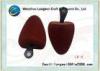 Brown flocking handled foam pu shoe tree suitable for men size 34 to 44