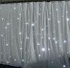 White Wedding led star curtain , wedding stage Decoration LED Star Cloth