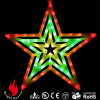 multi color led christmas star