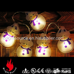 battery operated silhouette light snowman