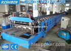 Composite Steel Floor Deck Roll Forming Machine with 8 - 10 m / min Roll Speed