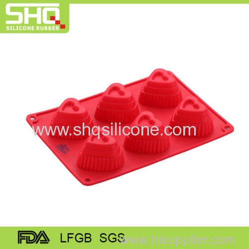 Silicone love shape cake mould