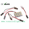 5050 SMD 12 LED White LED Car Dome Light Lamp Bulb Light for Led Car Interior Light Lighting with 3 Adapters