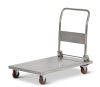Folding flatbed trolley Stainless steel foldable platform trolley