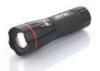 3Modes 5Watt LED Zoom Flashlight , 170 lumen super bright led torch with Red Plastic Ring