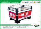 Customized Supermarket Accessories Promotion Tables Chrome Coated