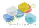 Colorful Dental Plastic Denture Box , PP Dental Retainer Box