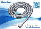 Chromed Plating Double Locked S/S Flexible Shower Hose For Bathroom , Toilet