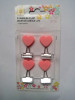 creative heart shape binder clip