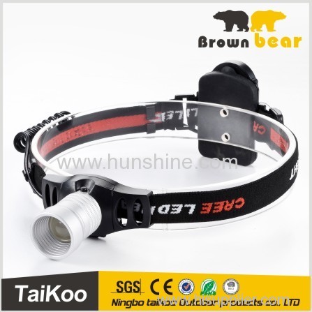 high power aluminum focus led head lamp with q5 led