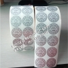 Custom Water Proof Round Calibration matte silver PET vinyl labels with serial numbers