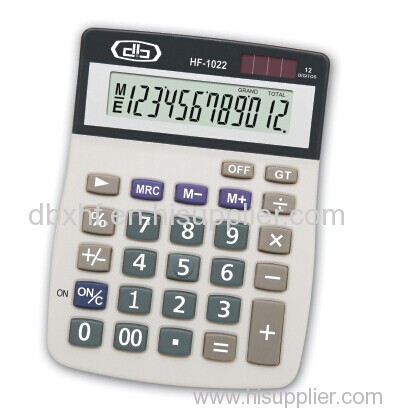 12 Digits Solar Power Desktop Calculator