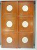 Wood Grain Uptake MDF Carved wardrobe closet sliding door height 1900mm-2400mm