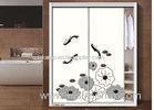 Moisture Resistant MDF / Plywood Lotus Leaf Interior Sliding Door For Bedroom