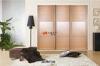 Professional Bedroom Armoire Sliding Louver Door , 15mm Laminated MDF UV Board